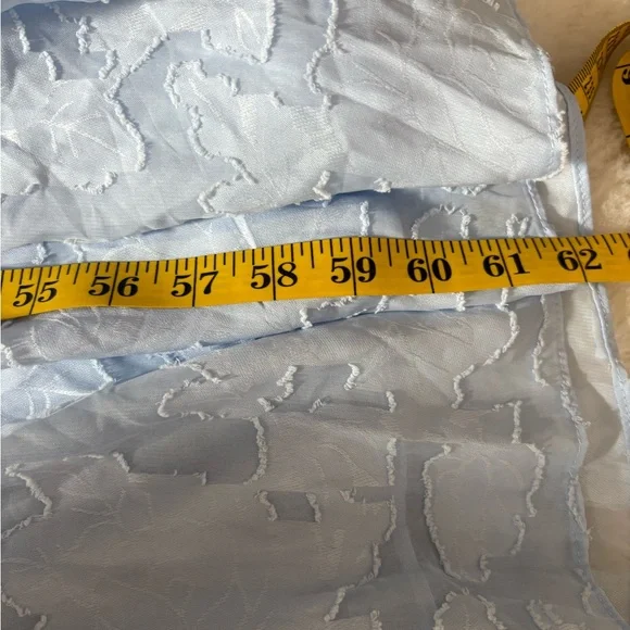 Lulus Sweet Sophistication Light Blue Burnout Floral Maxi Dress Size XL Formal - Picture 7 of 10